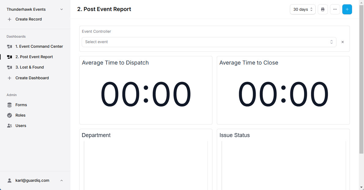 Dashboard Filters