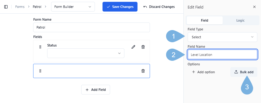 Bulk add text