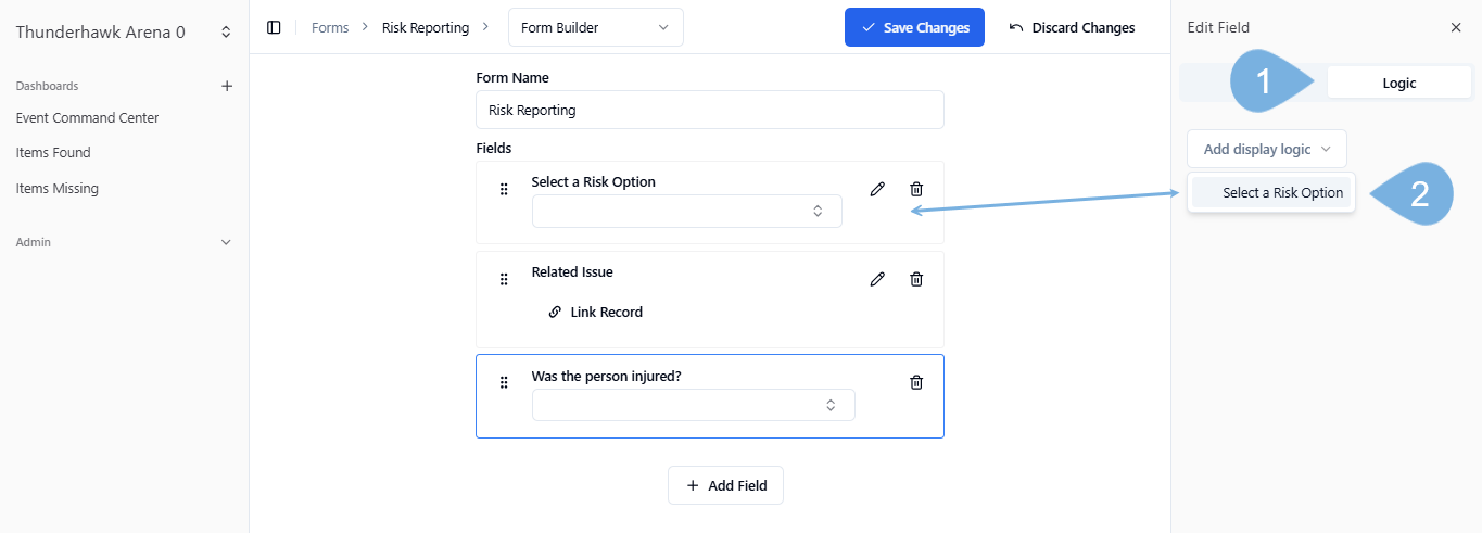 Add Risk option Medical