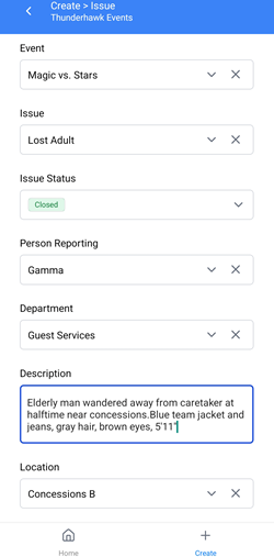 Issue first