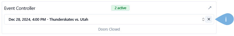 Event Contoller in Dashboard