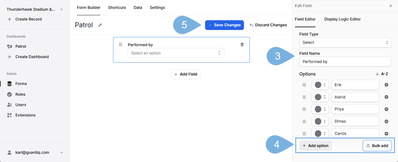 Select Options
