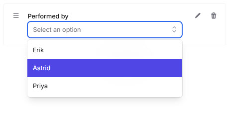 Select Options