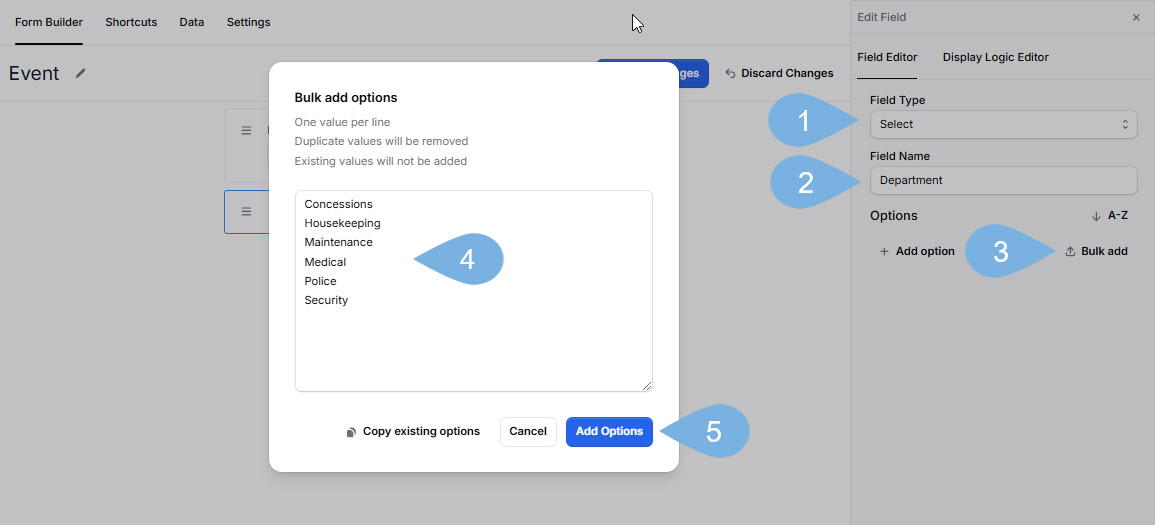 Select Options