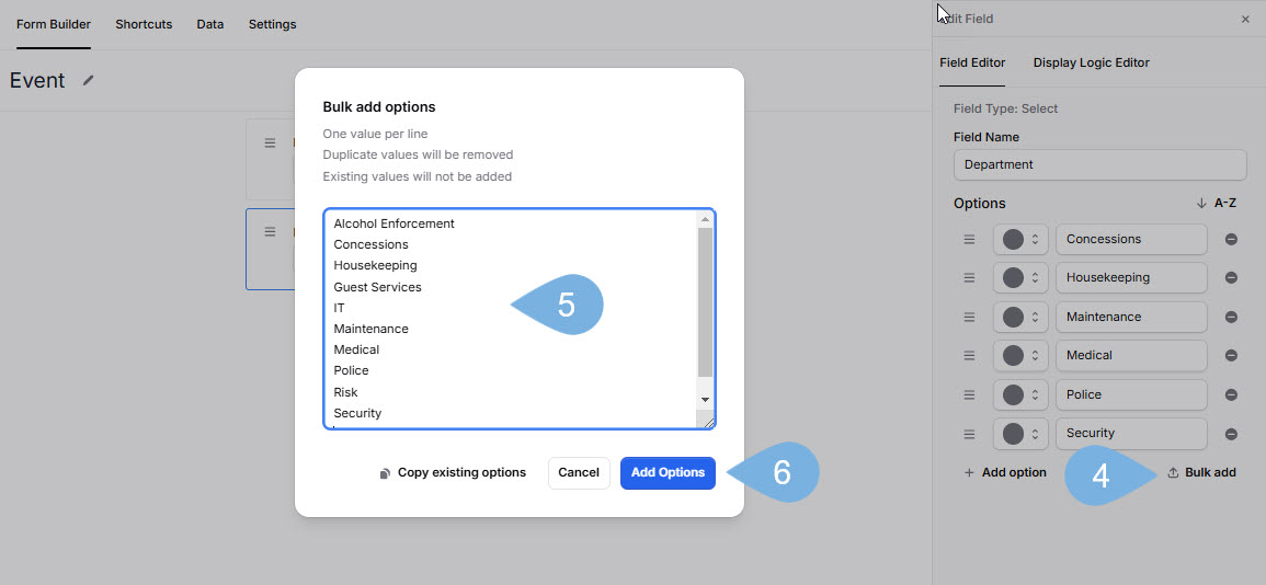 Select Options